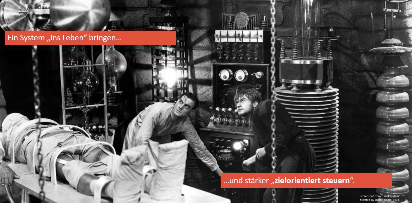 Filmstill "Frankenstein" aus DPRG Vortrag